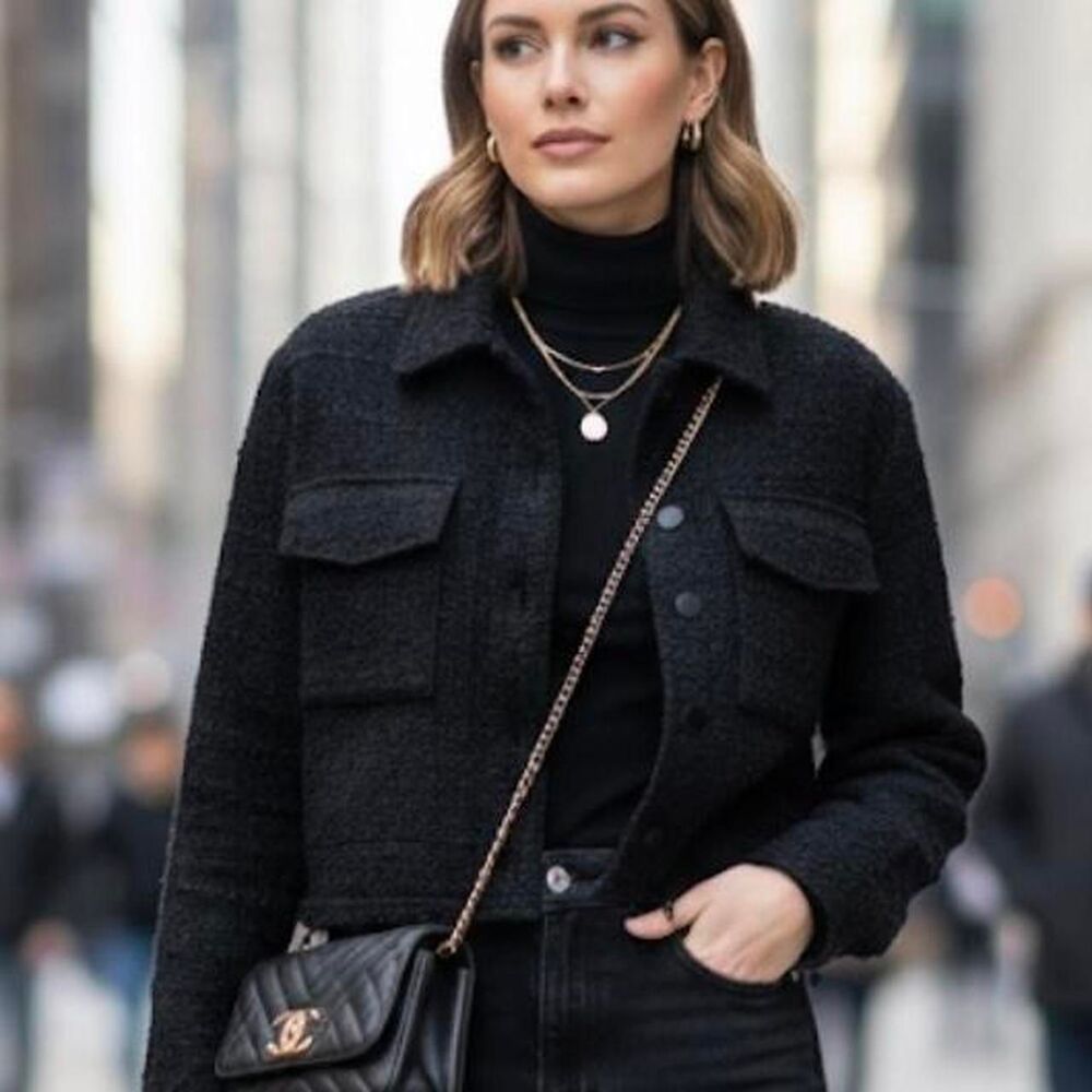 House-of-harlow Women's Black Jacket